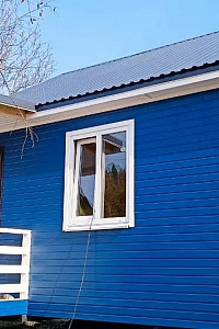 Каркасный дом 6х6 с террасой