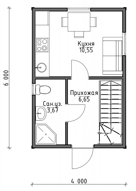 ДОМ СЕМЕЙНЫЙ 6Х4