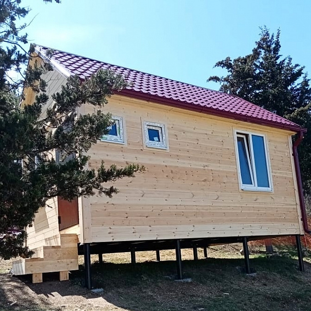 Каркасно-щитовой дом 6х4