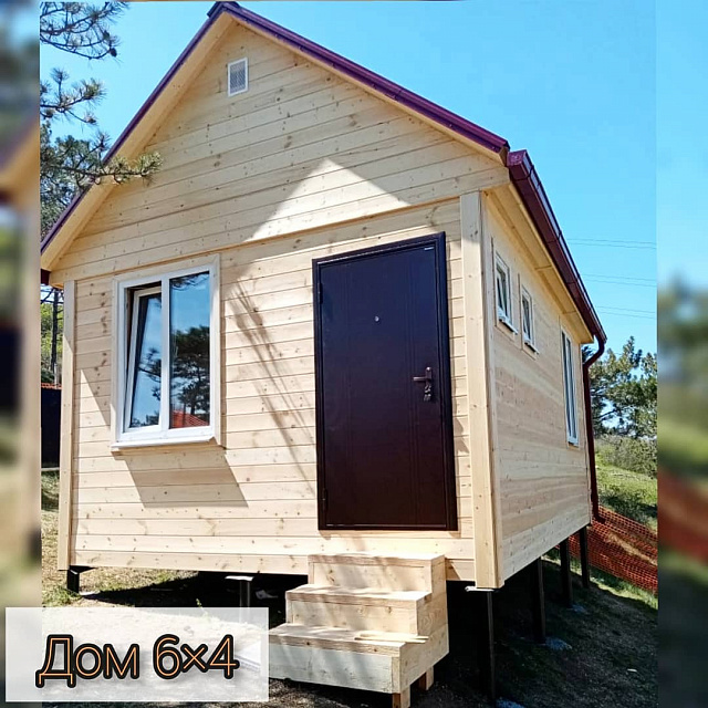 Каркасно-щитовой дом 6х4