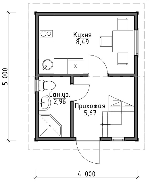 ДОМ СЕМЕЙНЫЙ 5Х4