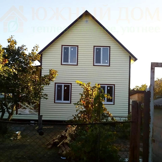 Каркасно-щитовой дом 6х6 72 кв.м.+терраса 18 кв.м